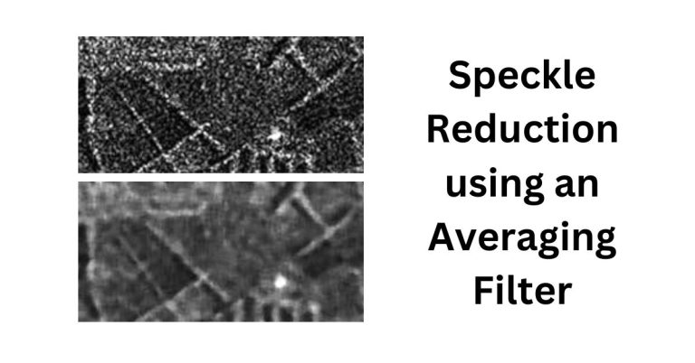 Speckle Reduction using an Averaging Filter