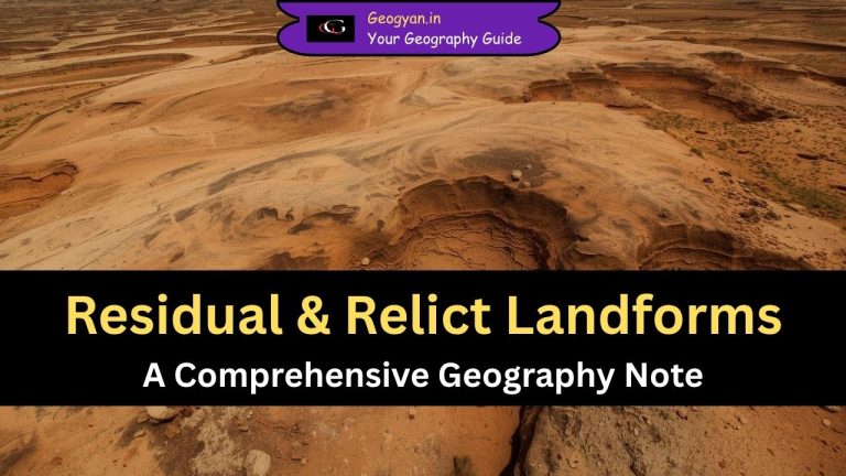 Residual & Relict Landforms