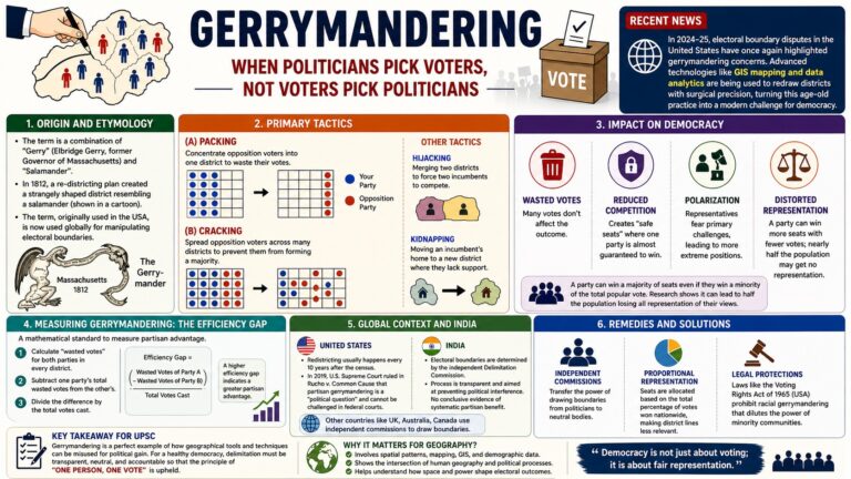 Gerrymandering infographic