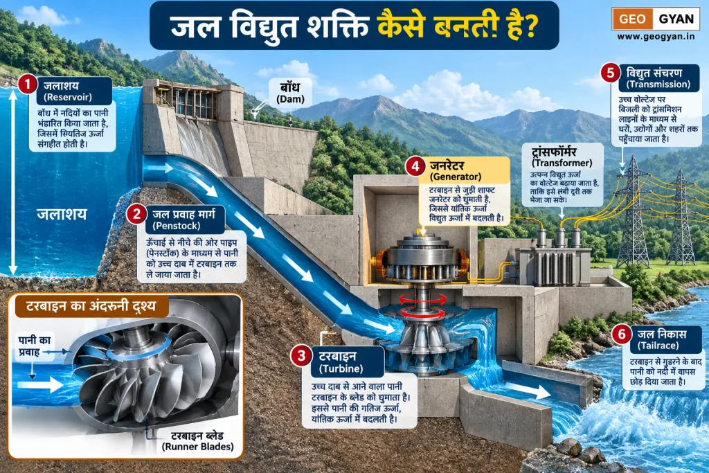 Hydroelectric Power Generation Infographic